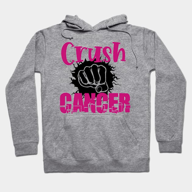 Crush Cancer Hoodie by SVGBistro